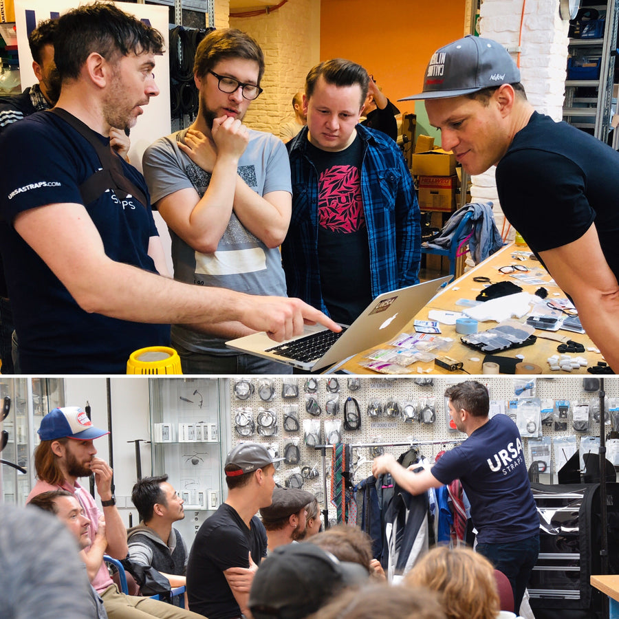 URSA Straps team, products and workshops