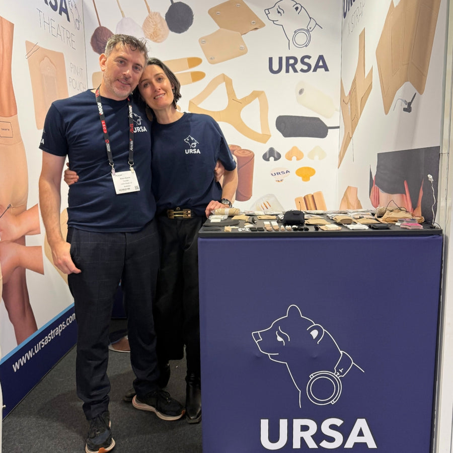 Simon Bysshe and Laura Smith at the URSA stand