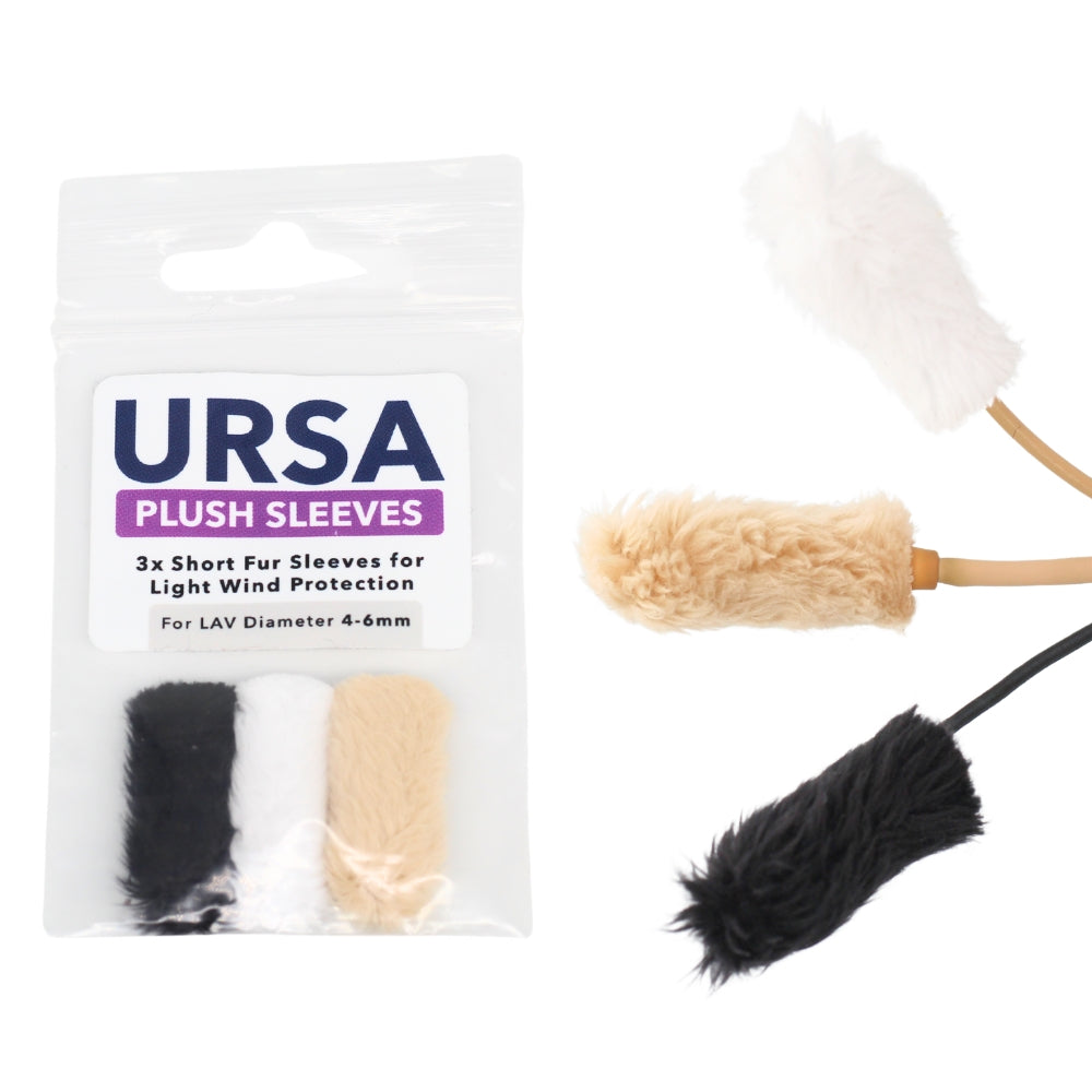 x3 Plush Sleeves - White