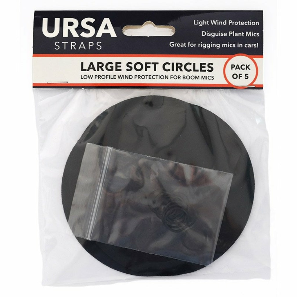 5x Large Soft Circles - Black