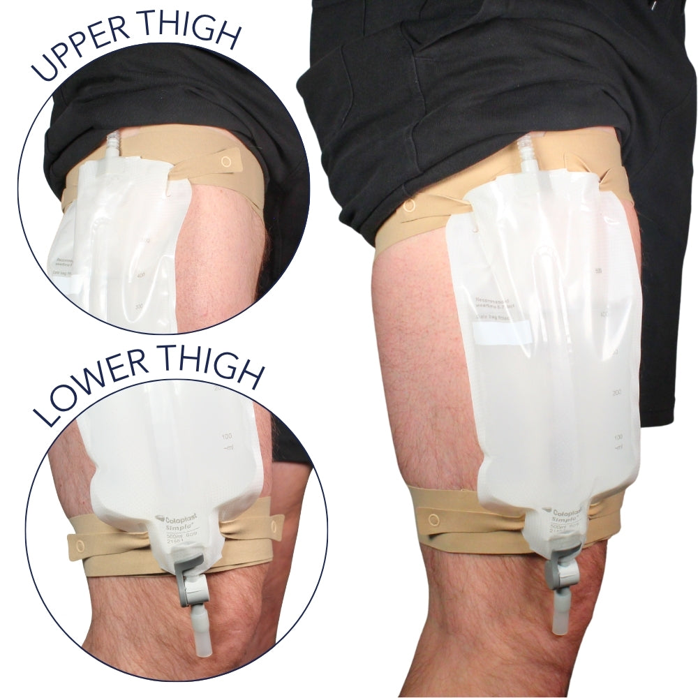 x2 Catheter Leg Straps Foley Catheter Leg Straps