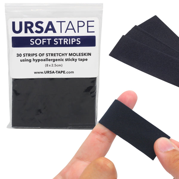 Black / 30 Small Strips (8 x 2.5cm)
