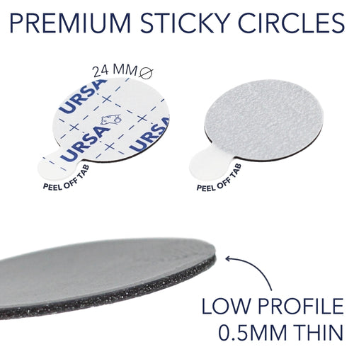 Safe Sticky Projectiles URSA Premium Sticky Circles | Skin Safe, Strong Adhesion Lav Stickies ...