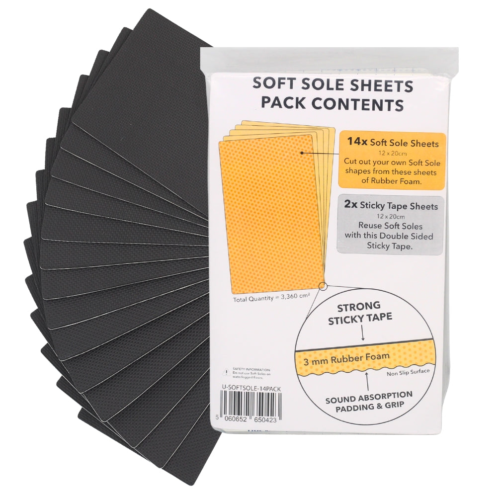SOFT SOLES - 14 SOFT SOLE SHEETS
