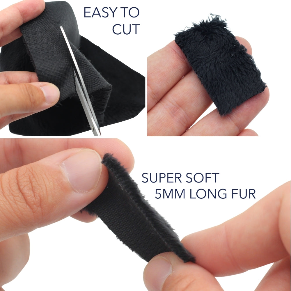 2x PlushTangle 60x15cm - Black/White