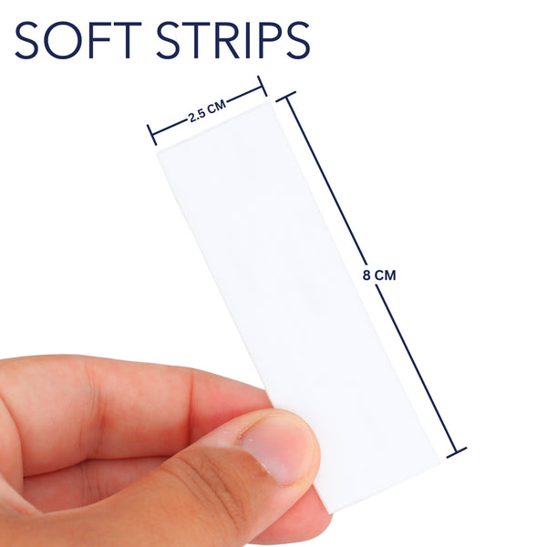 White / 30 Small Strips (8 x 2.5cm)