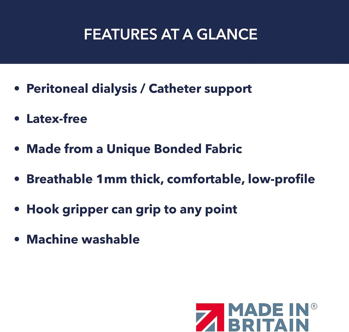 Peritoneal Dialysis Tube Belt - Slim, Soft and Stretchy PD Catheter Belt - Safe for Skin - Made in The UK - Peg Tube Supplies - Medical Peritoneal Dialysis Accessories (Large - 37″-50″, Black)