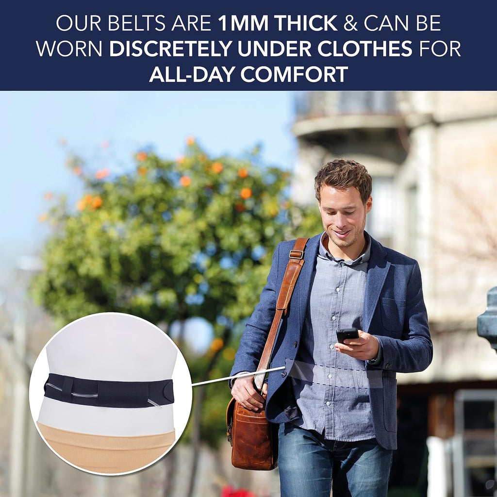 Peritoneal Dialysis Tube Belt - Slim, Soft and Stretchy PD Catheter Belt - Safe for Skin - Made in The UK - Peg Tube Supplies - Medical Peritoneal Dialysis Accessories (Medium - 29″-42″, Beige)