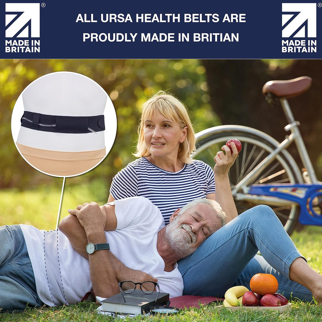 Peritoneal Dialysis Tube Belt - Slim, Soft and Stretchy PD Catheter Belt - Safe for Skin - Made in The UK - Peg Tube Supplies - Medical Peritoneal Dialysis Accessories (Small - 24″-32″, Beige)