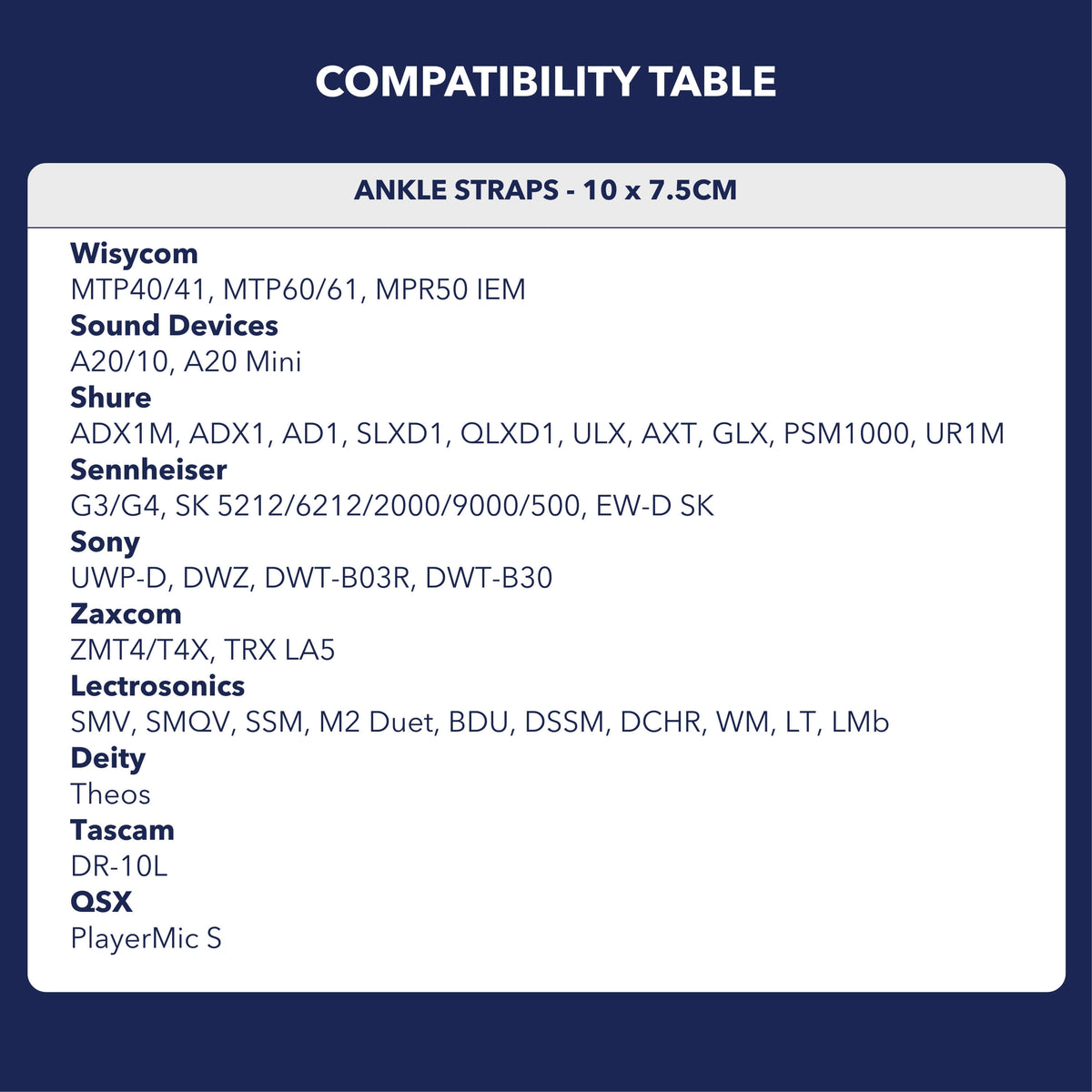 Ankle Strap - With Split End