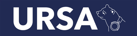 URSA big bear logo, blue