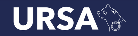 URSA big bear logo, blue