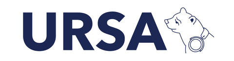 URSA big bear logo, white