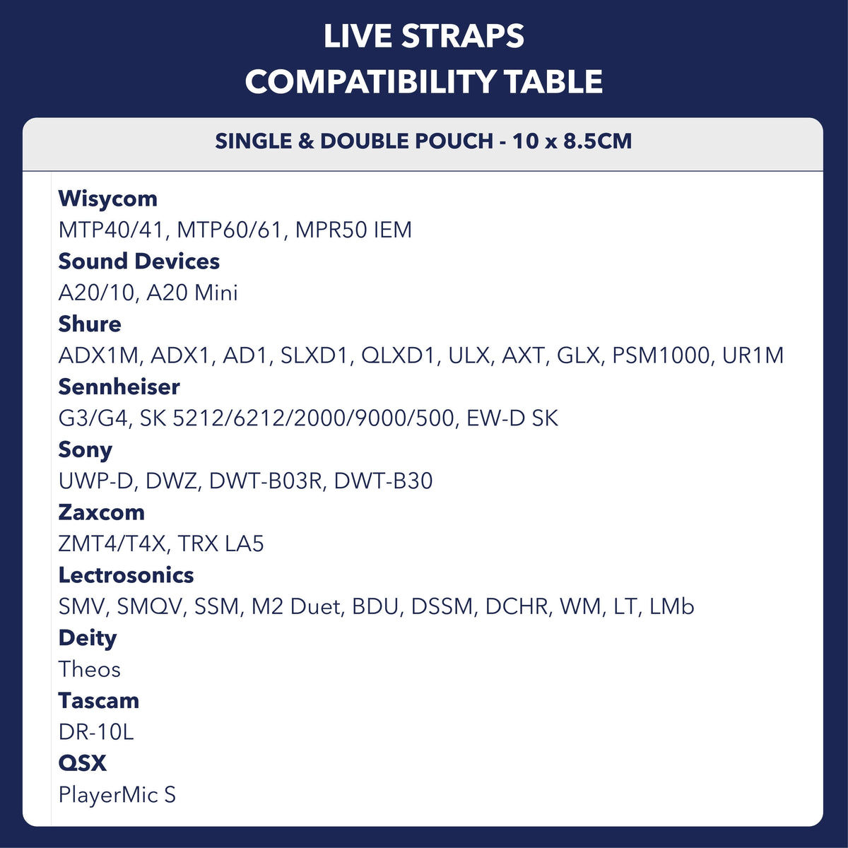 Live Strap - Double Pouch