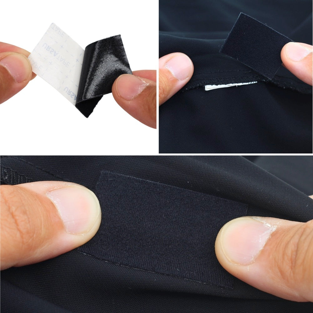 Black / 30 Small Strips (8 x 2.5cm)