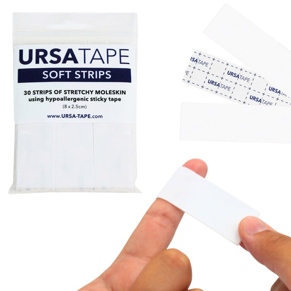 White / 30 Small Strips (8 x 2.5cm)