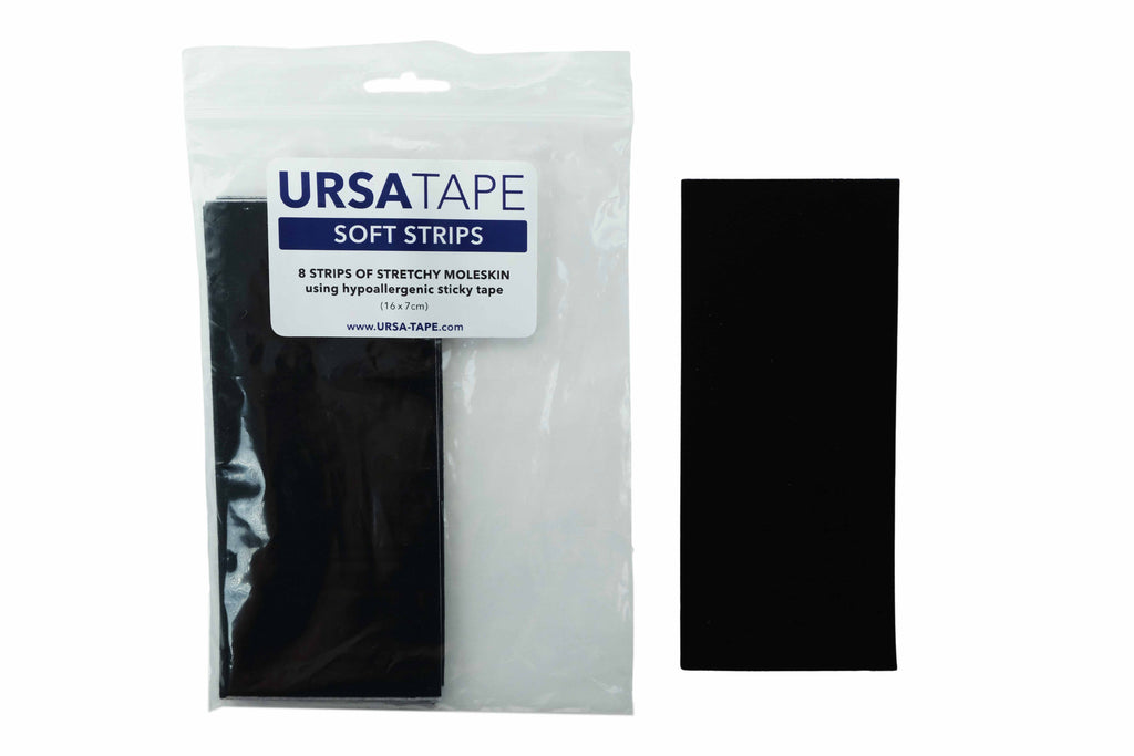 Black / 8 Large Strips (15 x 7.5cm)