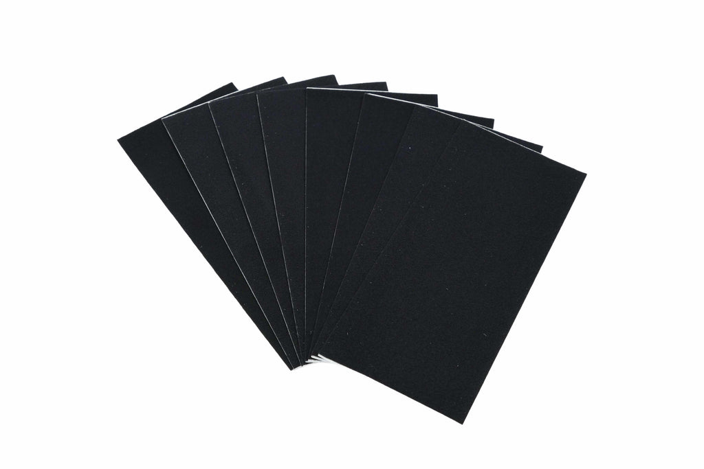 Black / 8 Large Strips (15 x 7.5cm)