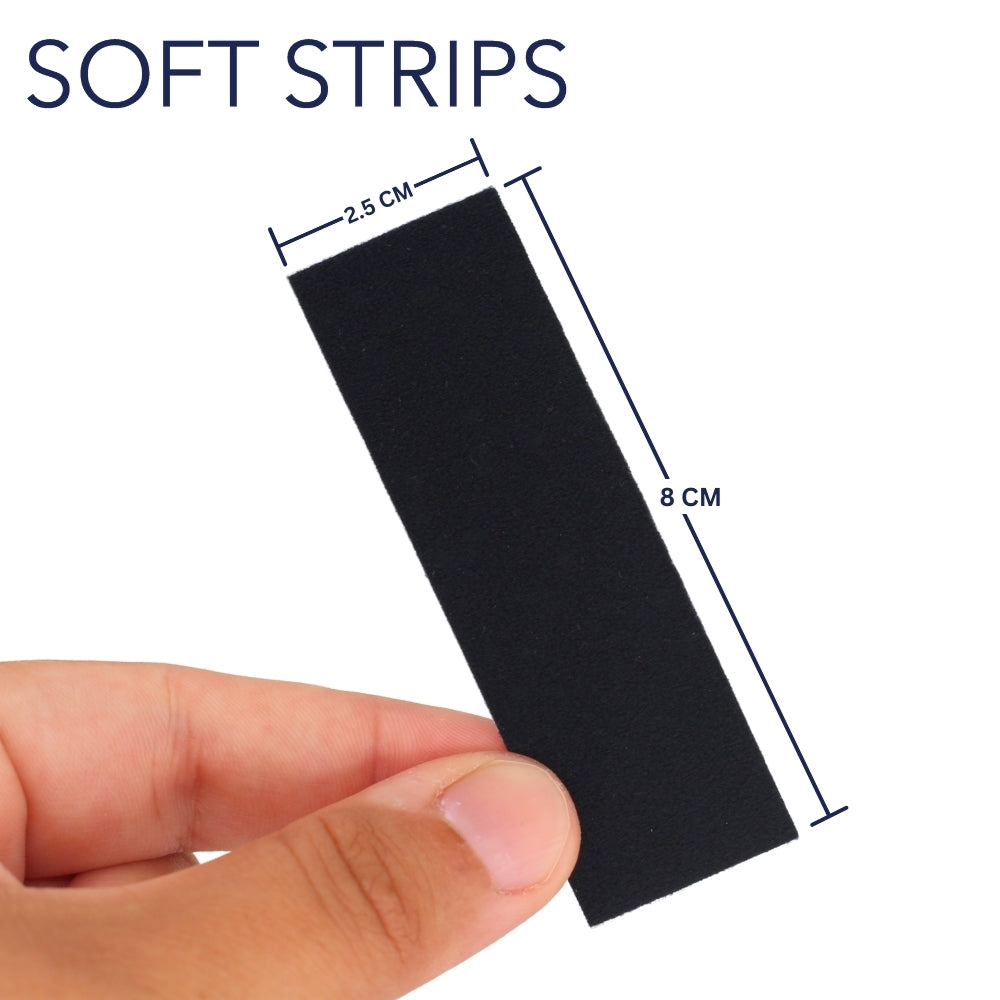 Black / 30 Small Strips (8 x 2.5cm)