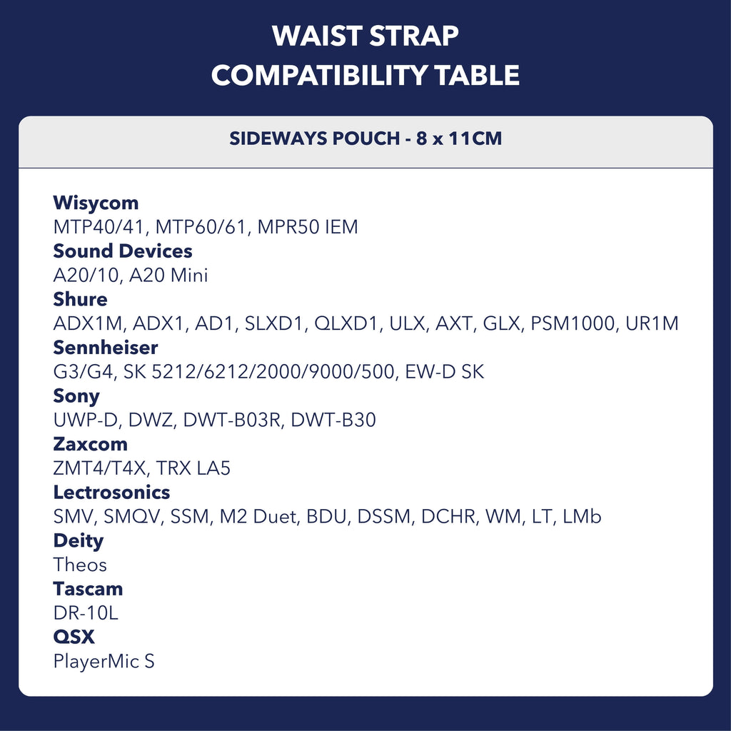 Waist Strap - Sideways Pouch